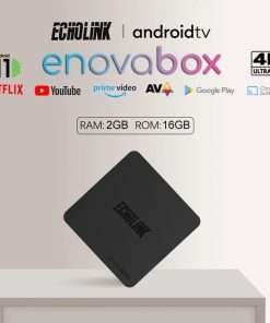 Echolink ENOVA BOX 4K UHD 2GB Ram, 16GB Stockage Compatible NETFLIX 4K Dual WiFi 2.4G/5G