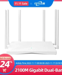 FEIYI-Routeur Wi-Fi AC1200, 2.4/5.0GHz, Gigabit, 2034 Mb/s, répéteur/amplificateur de signal pour réseau domestique sans fil